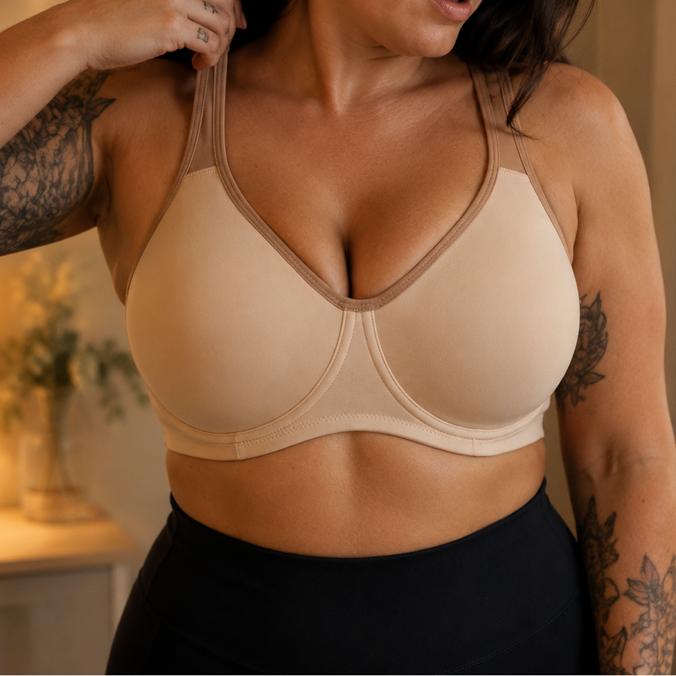 Velura™ – External Underwire Sports Bra for Lasting Comfort
