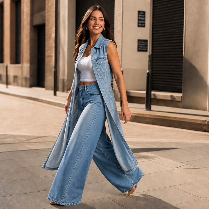 Overlaid – The Denim Vest Dress That Finishes Any Outfit