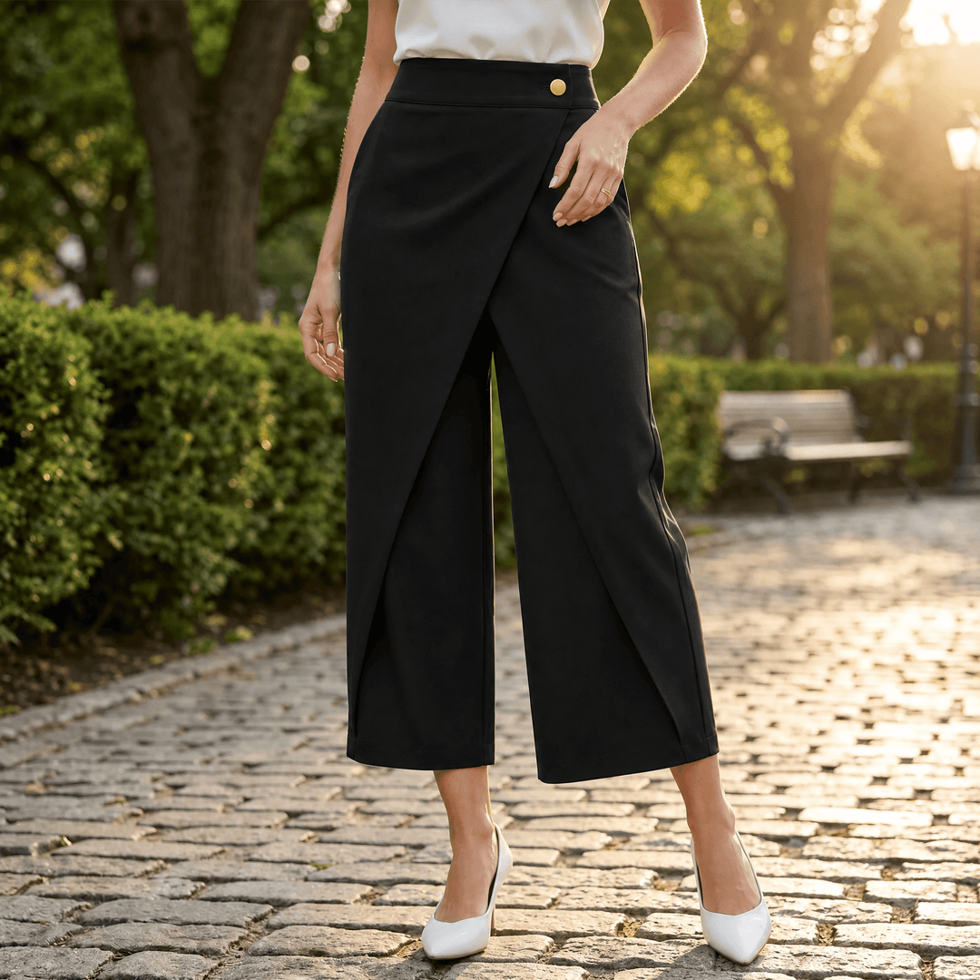 Lunavia™ – Wrap-Front Wide-Leg Pants