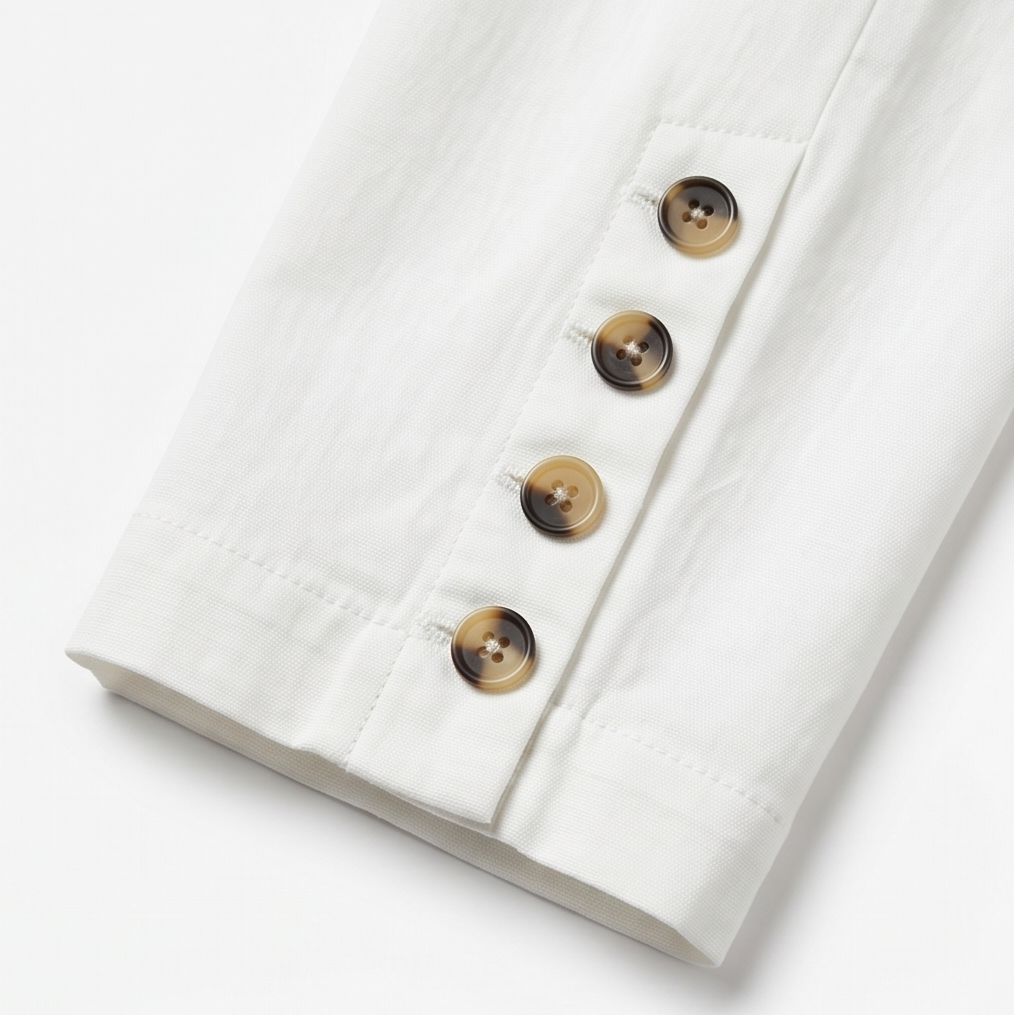 Lunessa™ – Button-Hem Cropped Cotton Pants