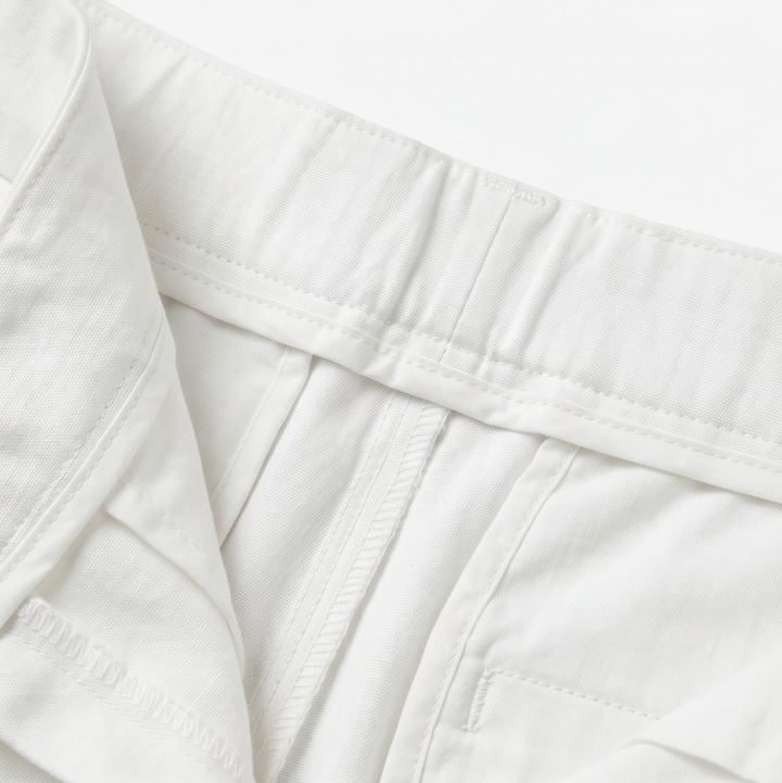 Lunessa™ – Button-Hem Cropped Cotton Pants
