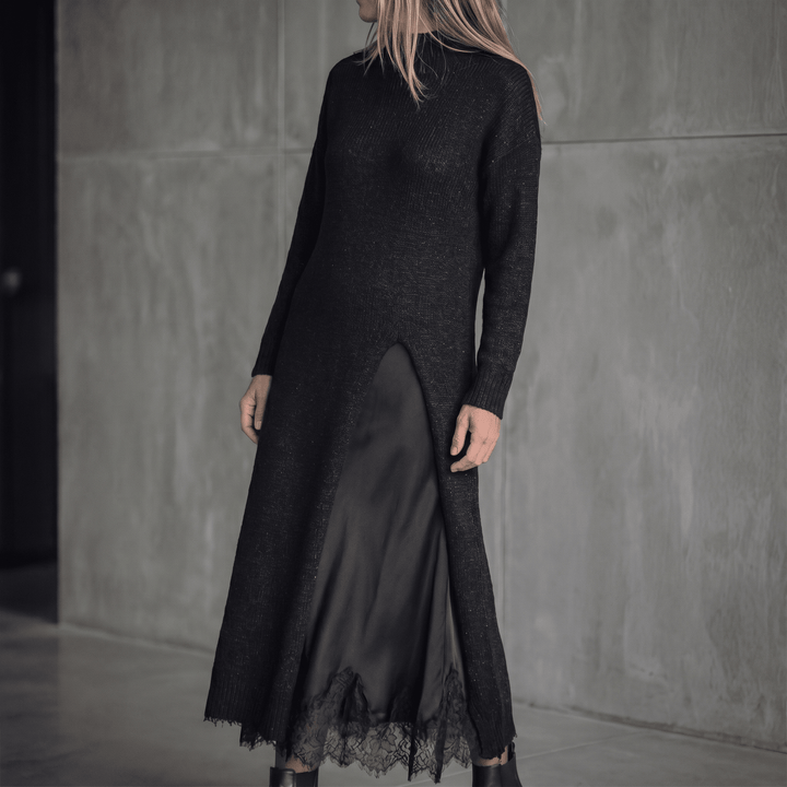 Lunette – Women’s Knitted Cardigan &amp; Lace Camisole Set