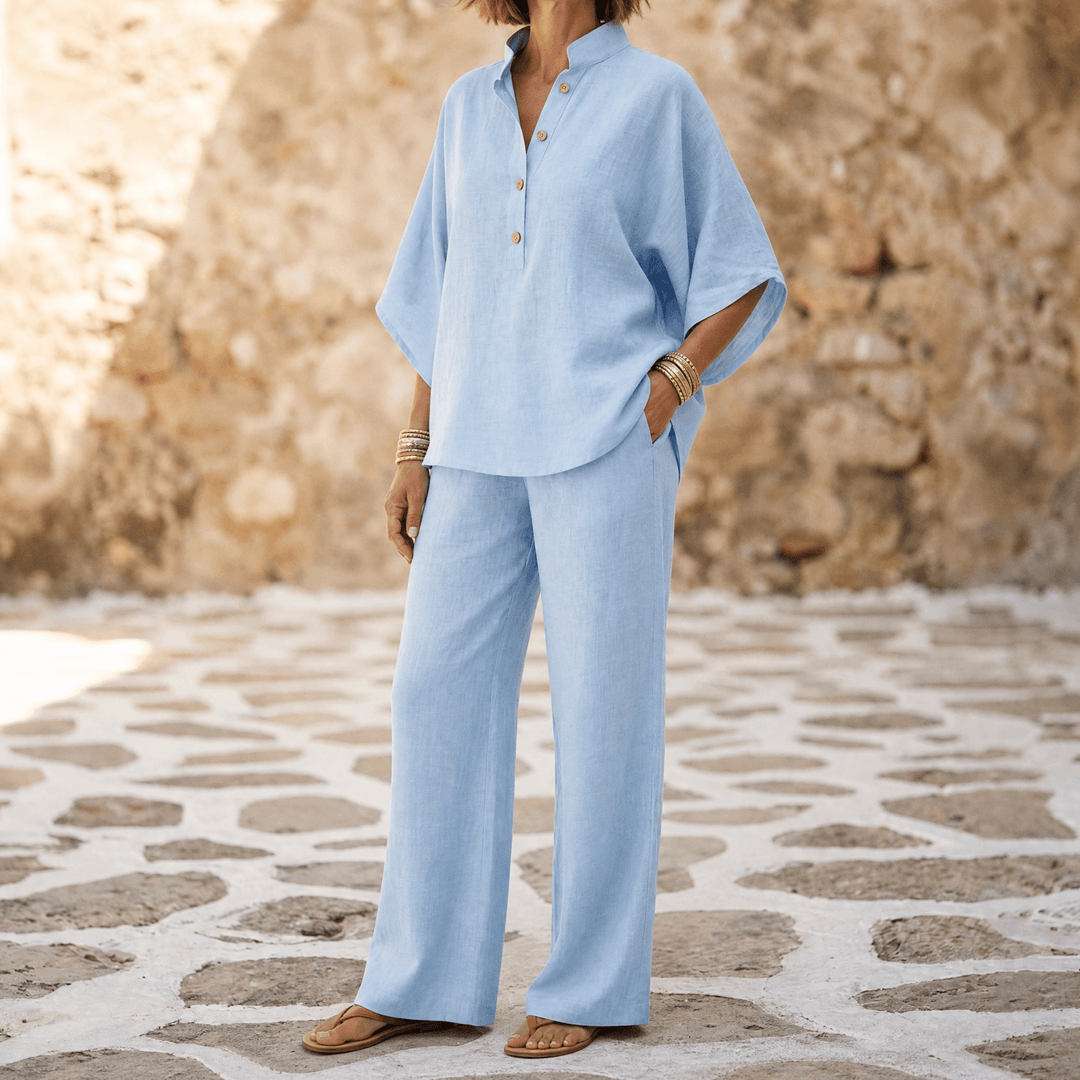 Marelle – Breezy Linen Two-Piece Set for Warm Days