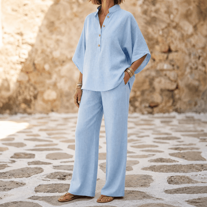 Marelle – Breezy Linen Two-Piece Set for Warm Days