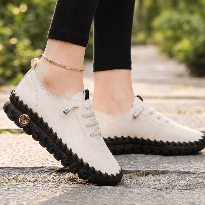 Marlowe – Hand-Stitched PU Loafers for All-Day Comfort