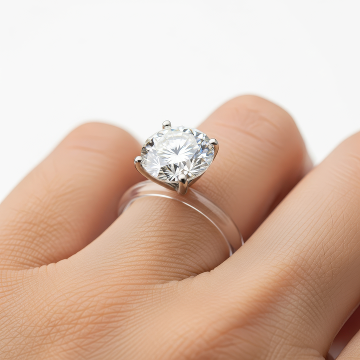 Elaria - Invisible Floating Thread Ring