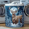 Moonlit Winter Stag Laundry Basket