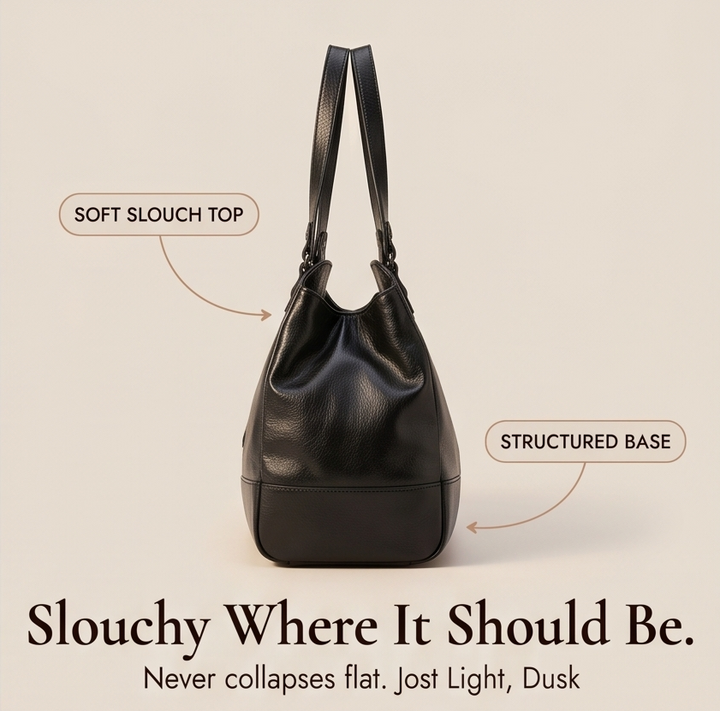 Noirvere – Slouchy Vegan Leather City Tote