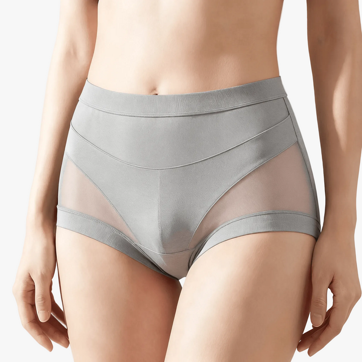 Nuvelle – Seamless High-Waist Mesh Panties