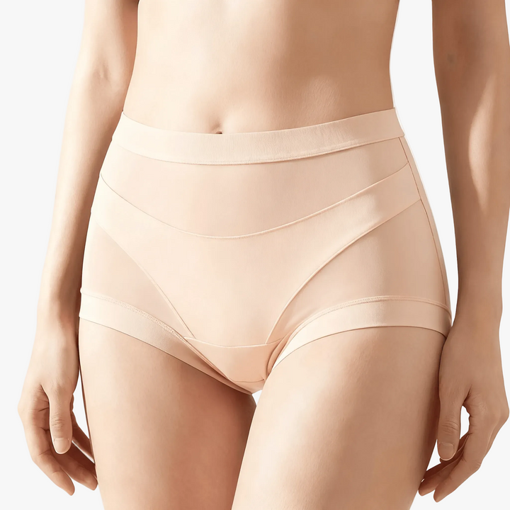 Nuvelle – Seamless High-Waist Mesh Panties
