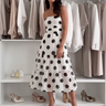 Soliana – Women's Sheer Tiered Polka Dot Dress