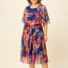 Floressa – Flowy Lined Chiffon Midi Dress