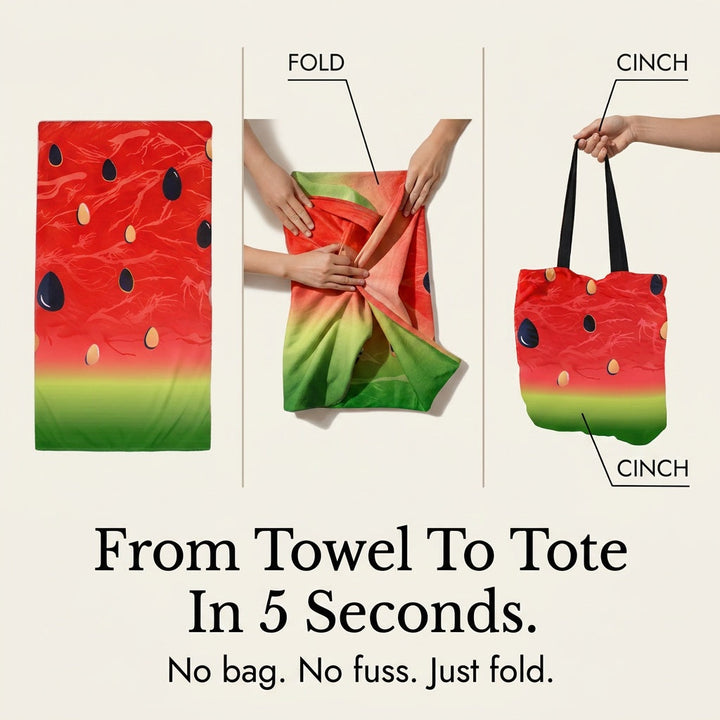Sandela – 2-in-1 Beach Towel &amp; Tote