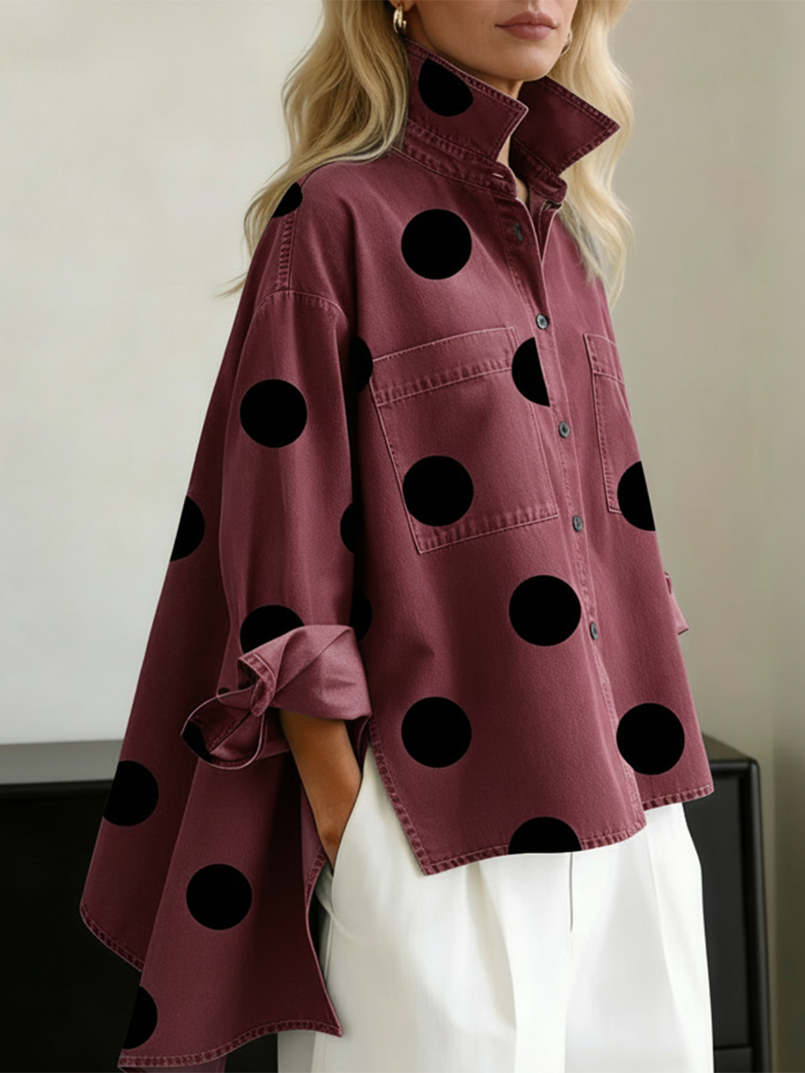 Suzy | Polka Dot Overshirt
