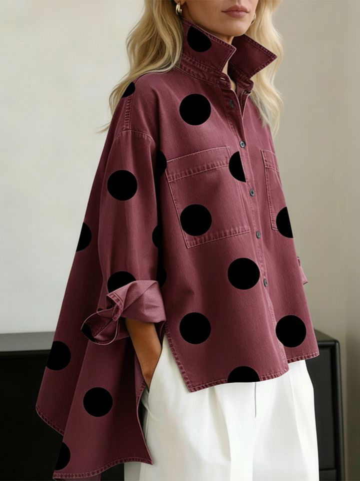 Suzy | Polka Dot Overshirt