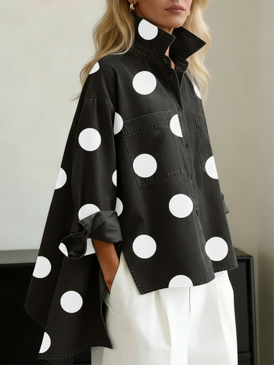 Suzy | Polka Dot Overshirt