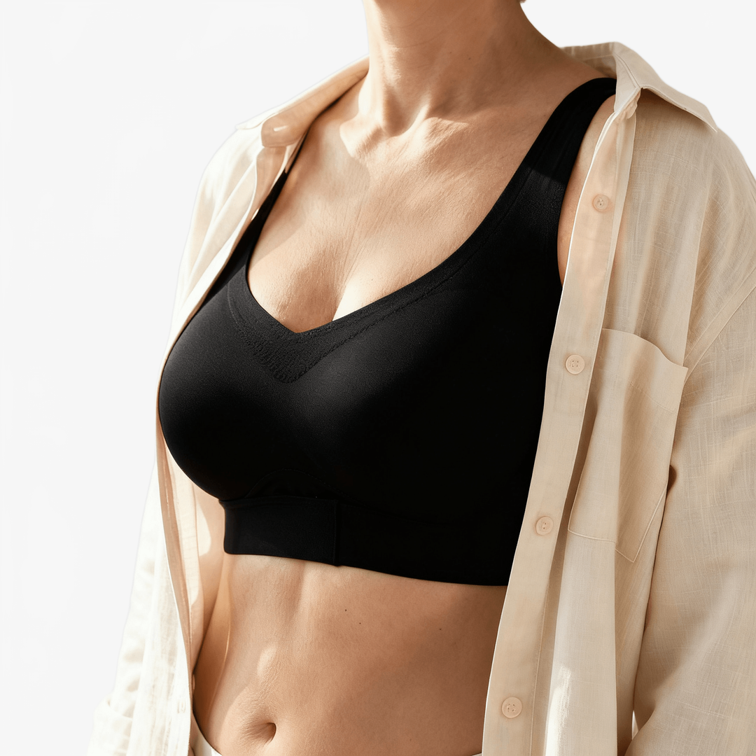 Veluna – Supportive X Back Wireless Lace Bra