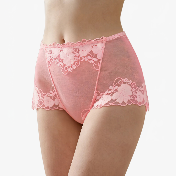 Lumeris – High-Waisted Lace Panties for Women, Smoothing Tummy Control, Seamless Comfort