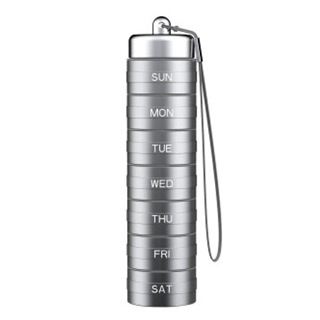 Pillvault – Waterproof 7 Day Aluminum Pill Organizer