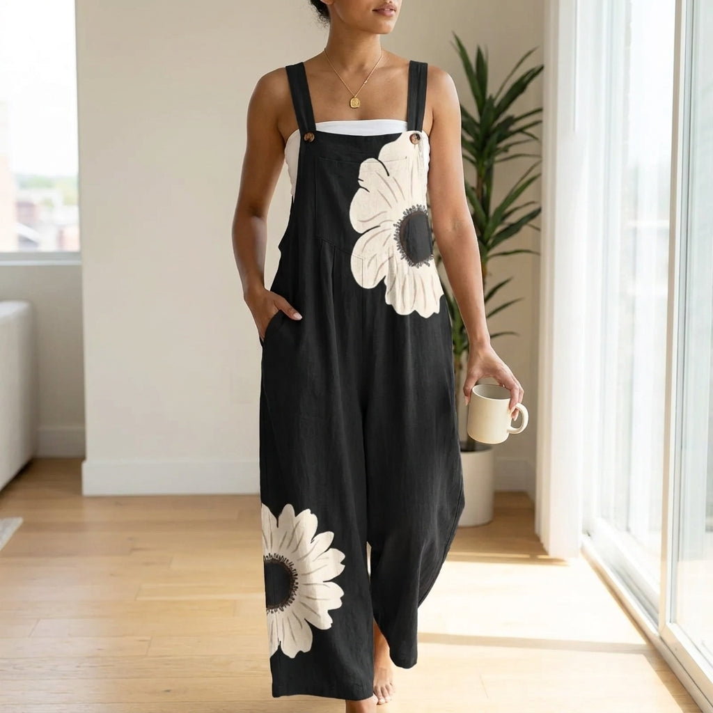 Fleur - Comfortable Printed Overalls