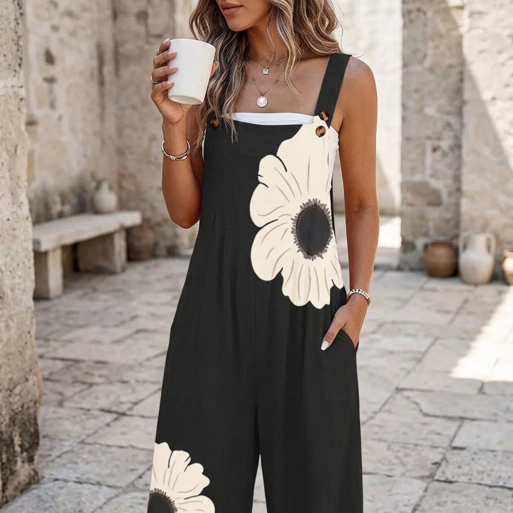 Fleur - Comfortable Printed Overalls