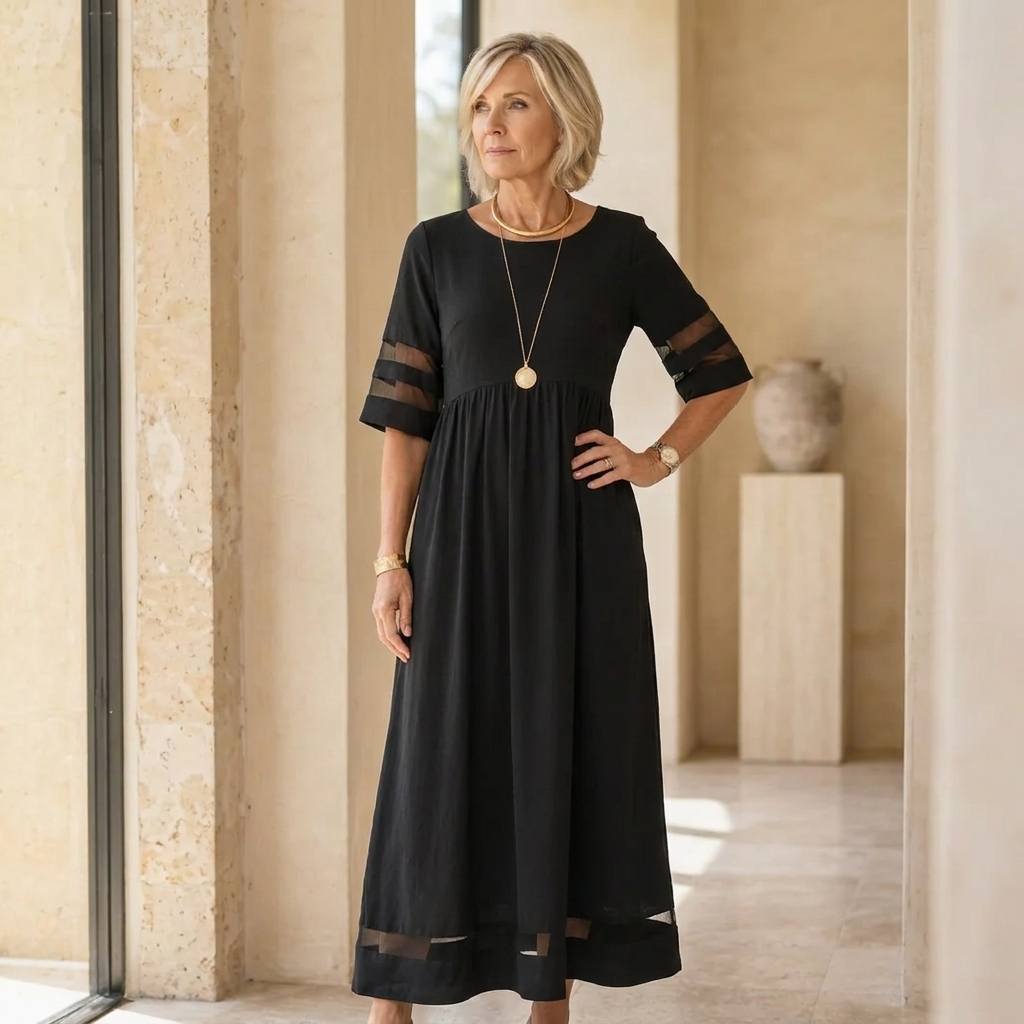 Aubrey -  Flattering Tummy-Smoothing Midi Dress