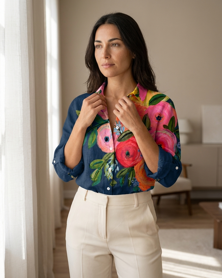 Fleur - Light and Colorful Printed Blouse