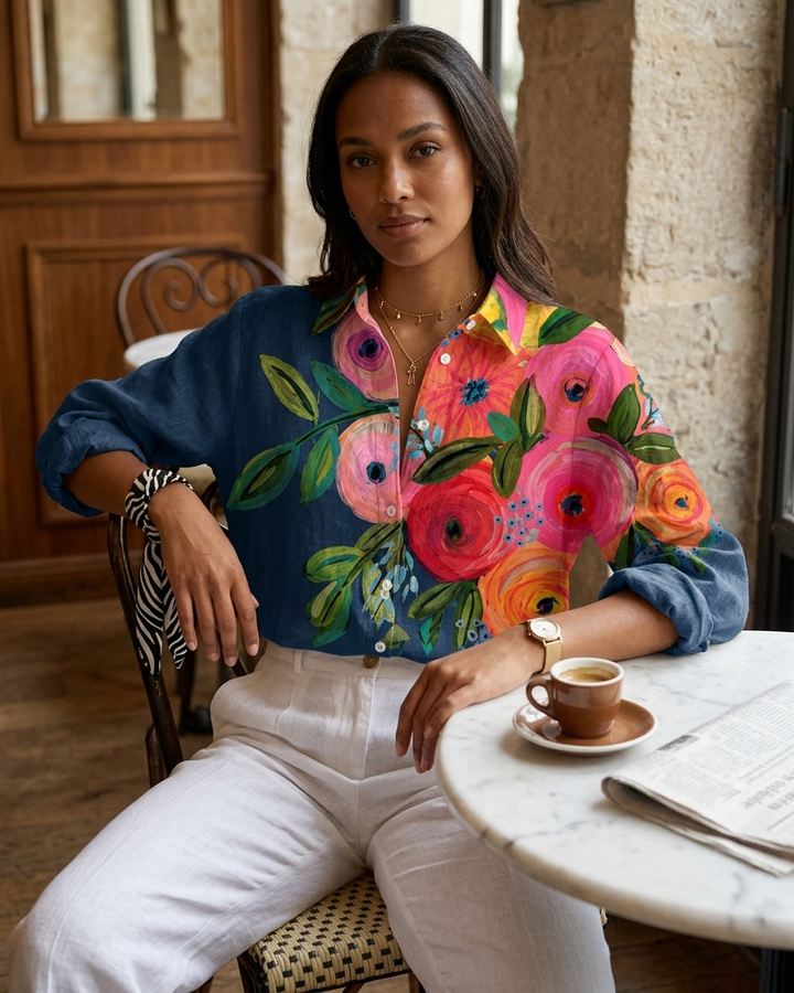 Fleur - Light and Colorful Printed Blouse