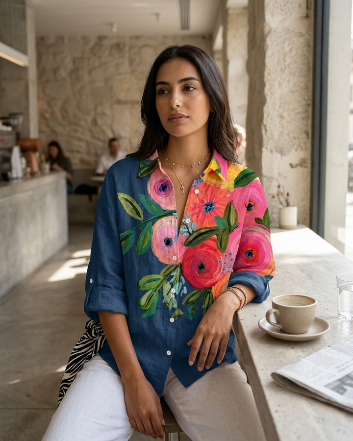 Fleur - Light and Colorful Printed Blouse