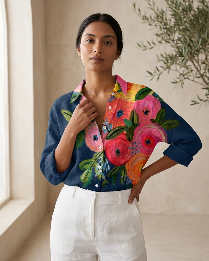 Fleur - Light and Colorful Printed Blouse