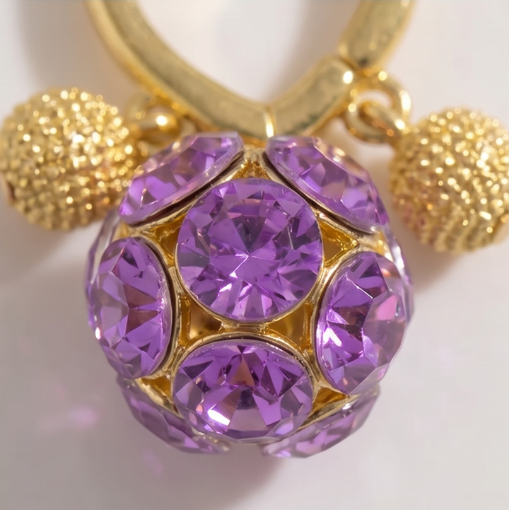 Violetta – Romantic Amethyst Crystal Earrings for Her