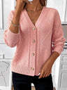 Joyce | Vintage Cable Knit Button Cardigan