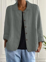Deborah | Relaxed Crinkle-Texture Button-Front Blouse