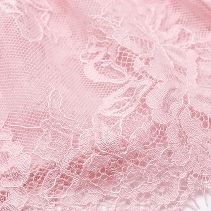 Rosalure – Floral lace babydoll set with garter stockings
