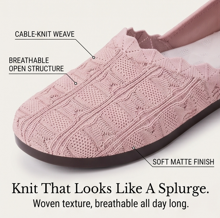 Soflyn – Breathable Woven Slip-On Flats