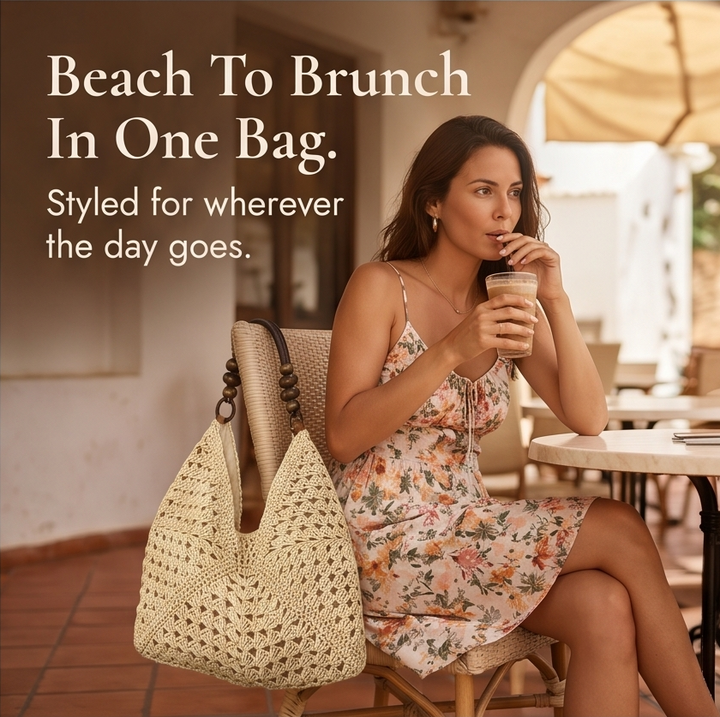 Solèra – Crochet Summer Tote with Hidden Lining
