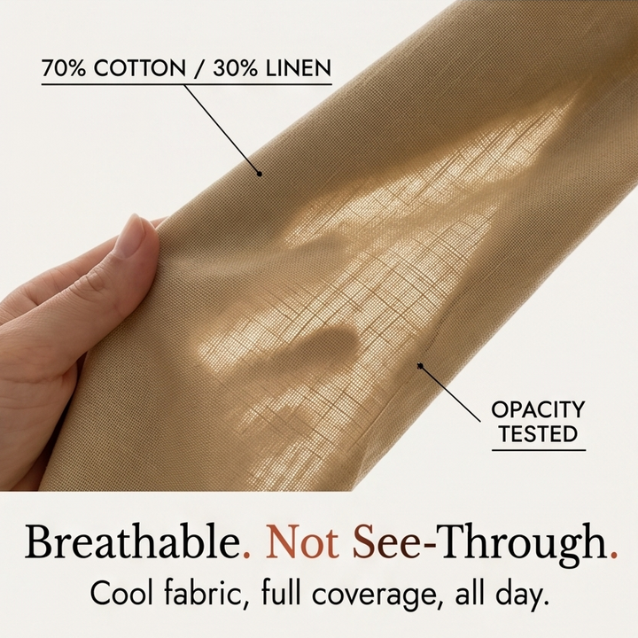 Solenna – Cotton-Linen Drawstring Capri