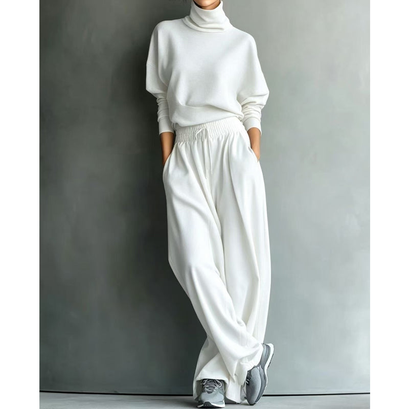 Dolores | Turtleneck Wide-Leg Two-Piece Set