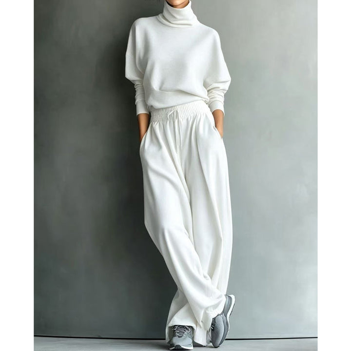 Dolores | Turtleneck Wide-Leg Two-Piece Set