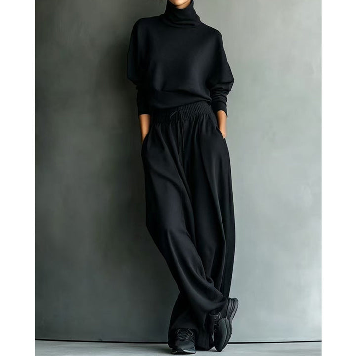 Dolores | Turtleneck Wide-Leg Two-Piece Set