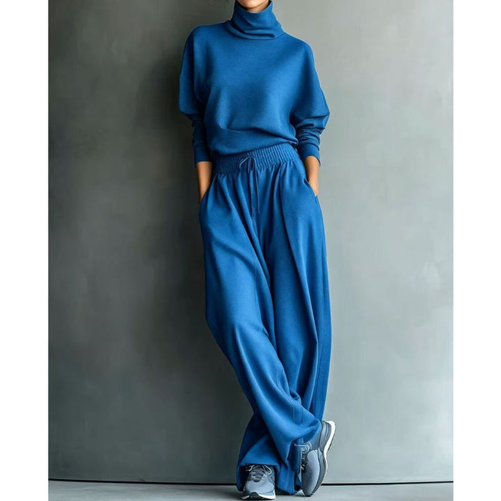 Dolores | Turtleneck Wide-Leg Two-Piece Set