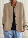 Kathleen | Boxy Crinkle-Weave Open Shirt