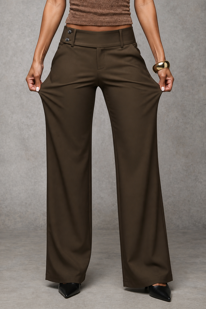 Nolamere | Wide-Leg High-Waisted Dress Trousers