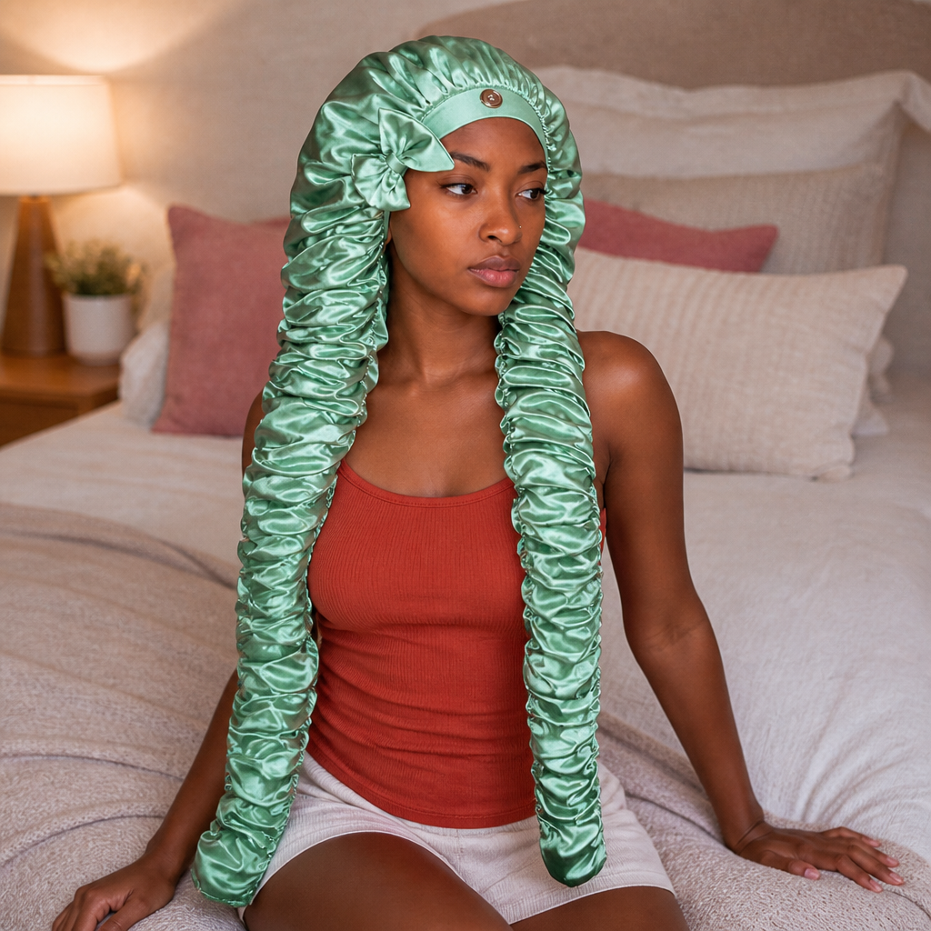 Nightwrap – The Long-Hair Bonnet That Finally Stays On