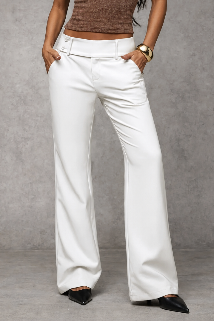 Nolamere | Wide-Leg High-Waisted Dress Trousers