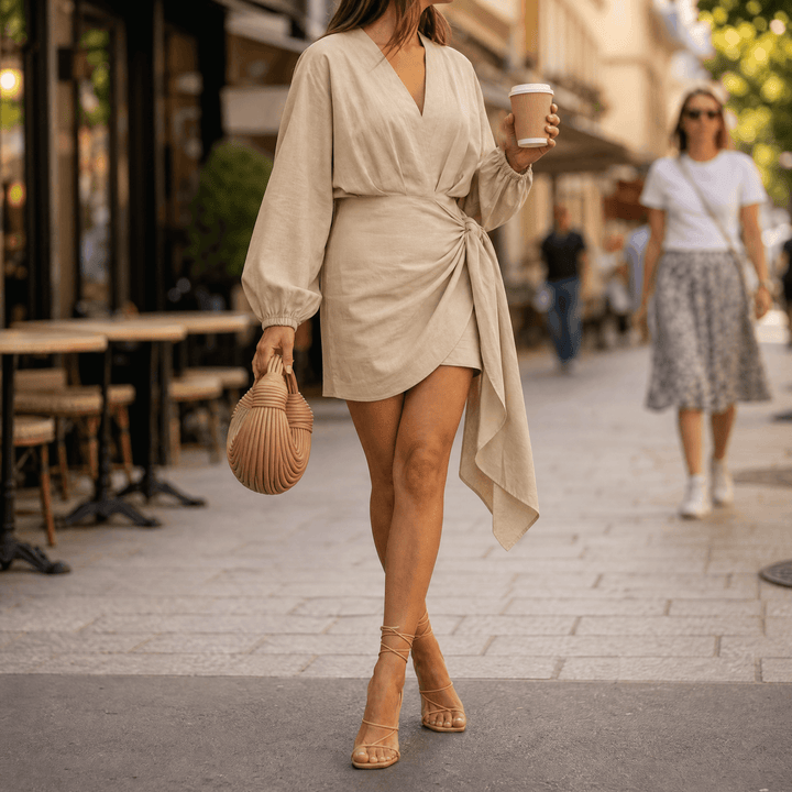 Velara – Kimono Sleeve Wrap Dress for Women