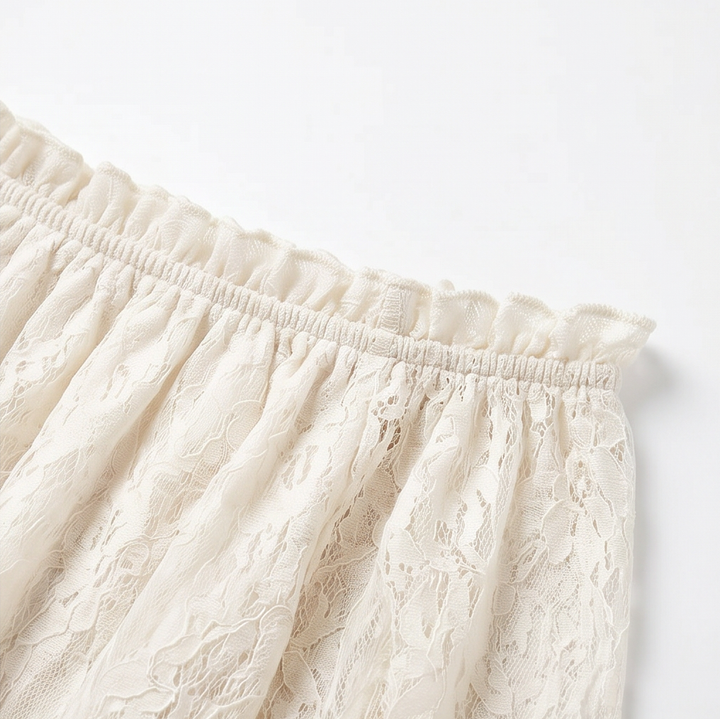 Veluna™ - Off-Shoulder Lace Blouse with Bell Sleeves