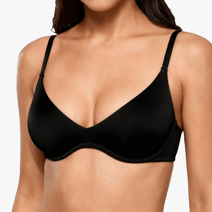 Veluna - Soft Double Layer Plunge Bra