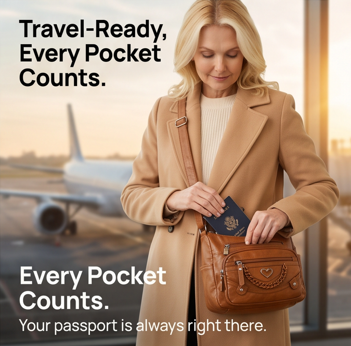 Veluna – Multi-Pocket Crossbody Bag for Everyday Carry