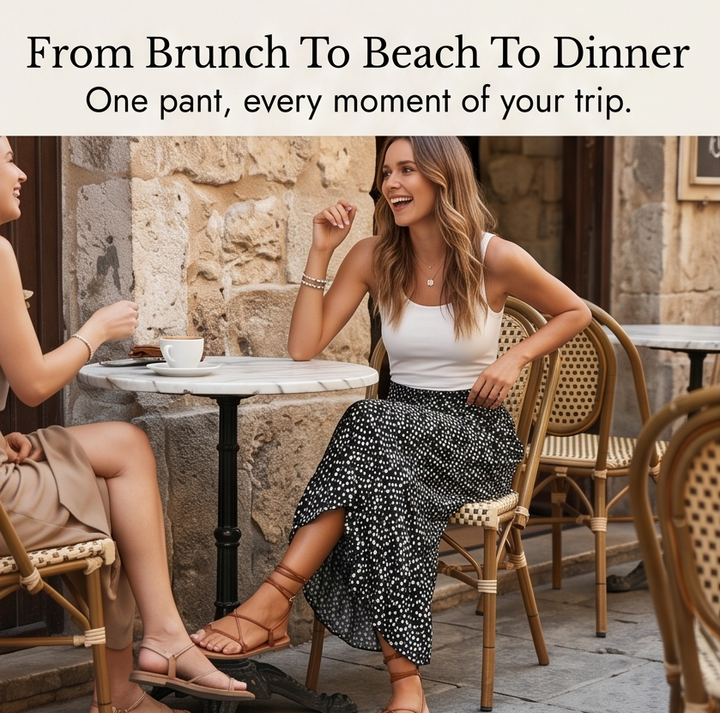 Velura – Smocked Wide-Leg Ruffle Pants